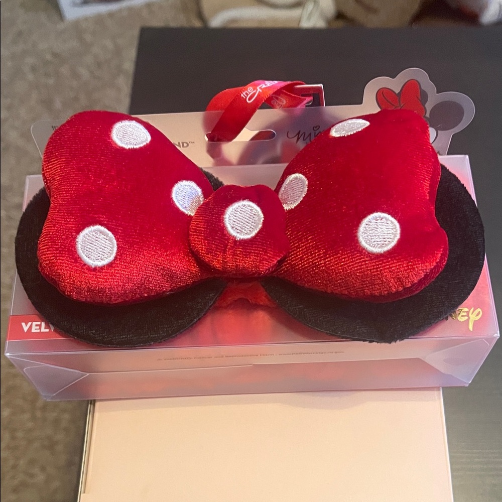 Disney Red and Black Polka Dot Bath Headband